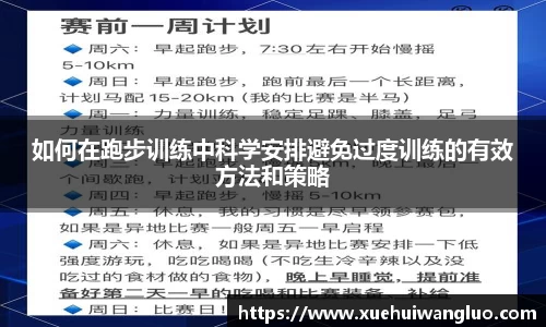 如何在跑步训练中科学安排避免过度训练的有效方法和策略